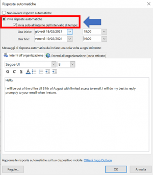 Come Impostare Una Risposta Automatica Su Outlook Smartando It