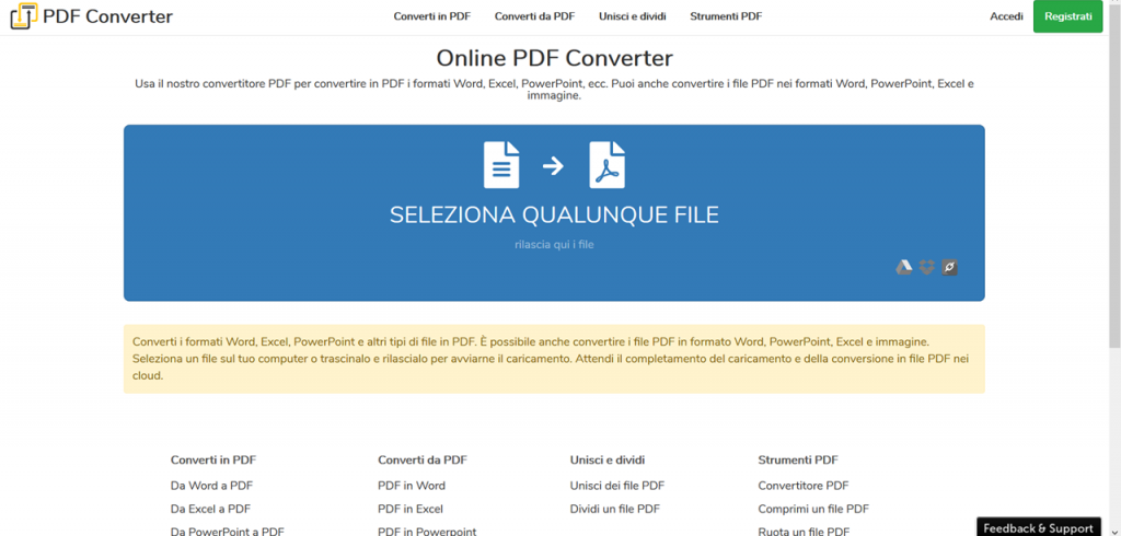 Come convertire qualunque file in PDF