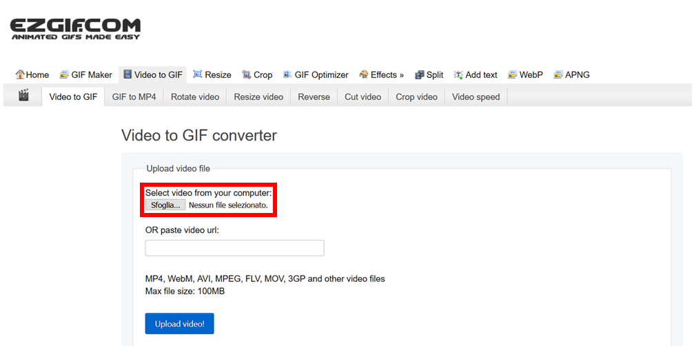 video solo free video to gif converter