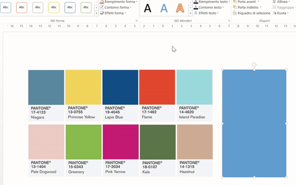 Come clonare un colore in una presentazione PowerPoint