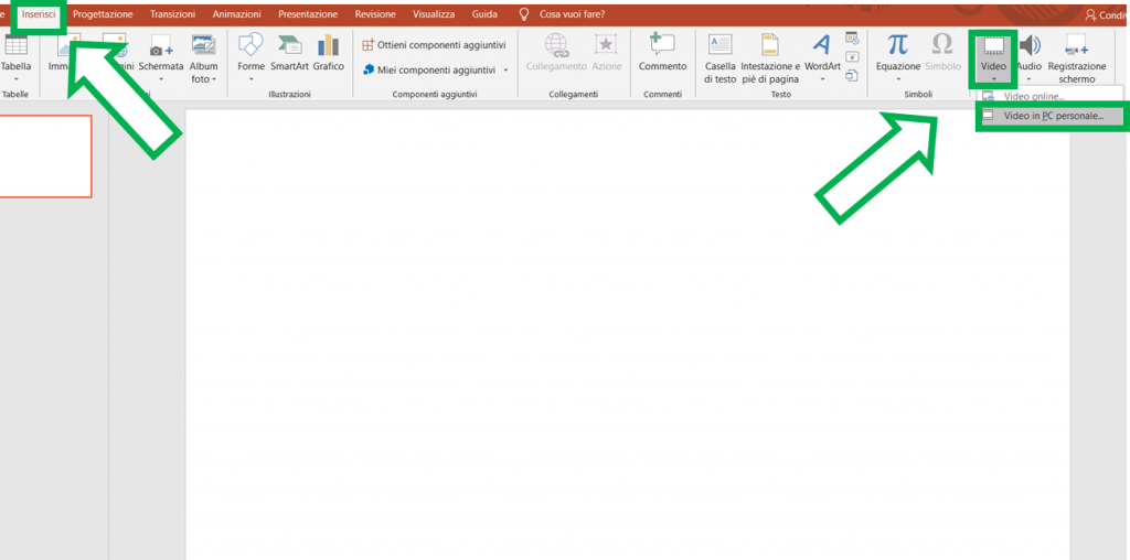 Come inserire un video in una presentazione Powerpoint