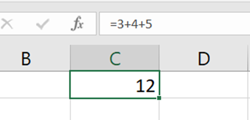 Come fare una somma su Excel scrivendo l'operazione manualmente